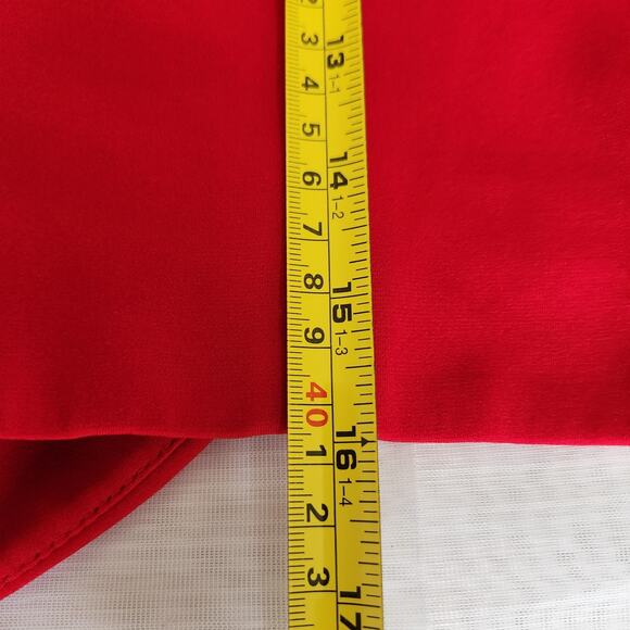 Tahari Arthur S Levine Jacket Womens 22W Bolero Red Open Front Cardigan Cropped - Picture 10 of 11
